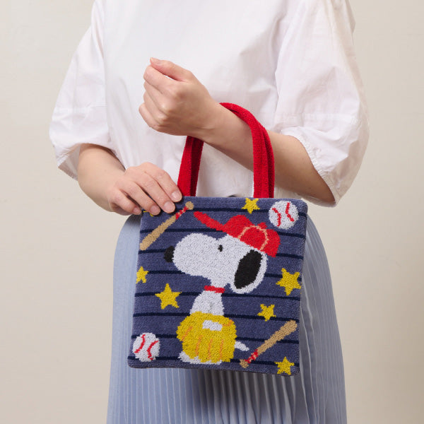 【おかいものSNOOPY限定】※5月13日発売※FEILERフラットミニトート(Baseball)