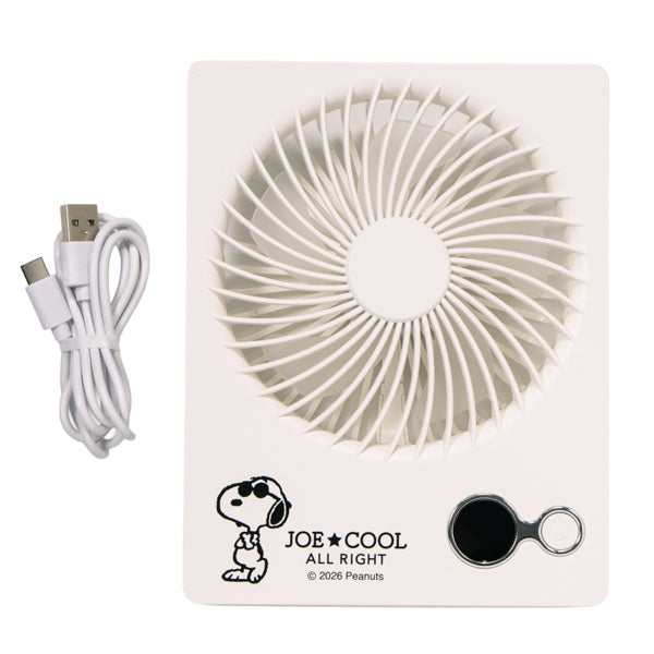 スヌーピー 卓上スタンドファン (クールブラック)