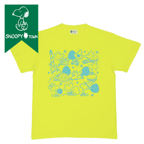 スヌーピー Tシャツ イエロー (WOODSTOCK SMALL SHOP 10th)
