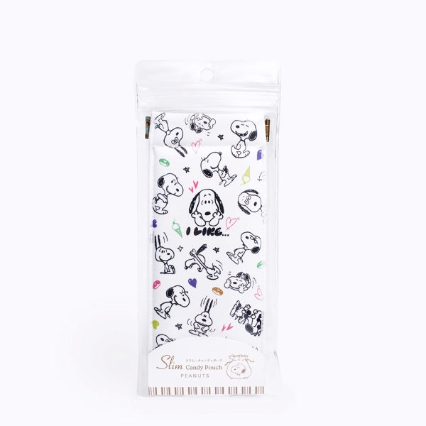 スリムキャンディポーチ・PEANUTS (I Like/WHT)
