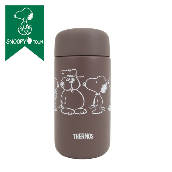SNOOPY　THERMOS　バッグ　小物入　サーモス　昭和レトロ　スヌーピー スヌーピー サーモスC 0.35L (siblings ブラウン)