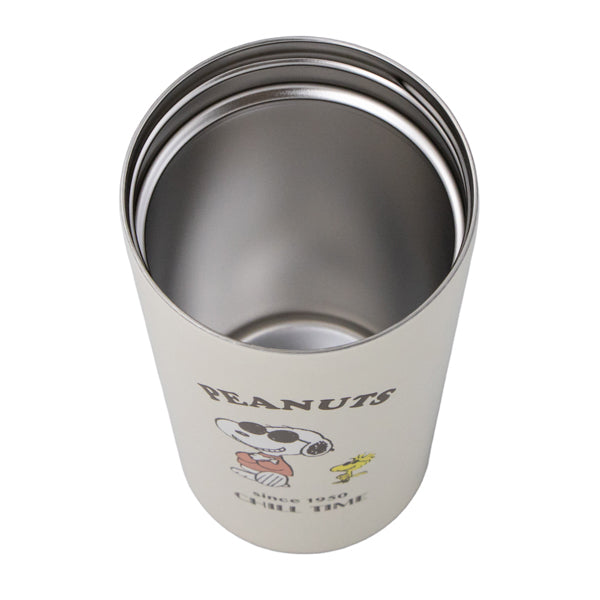 スヌーピー ワンプッシュタンブラー (370ml/ジョー・クール&ウッドストック)