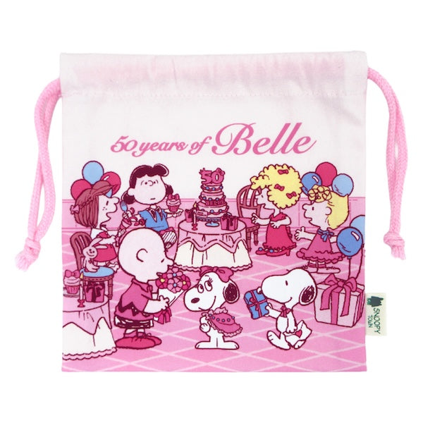 スヌーピー 巾着 (BELLE 50th)