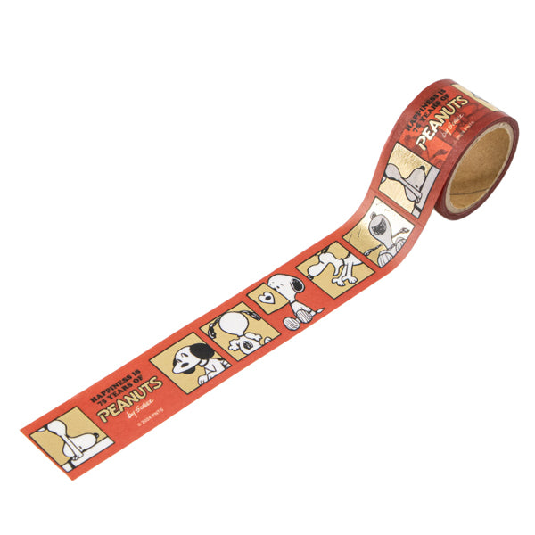 スヌーピー金箔マスキングテープ(赤)
