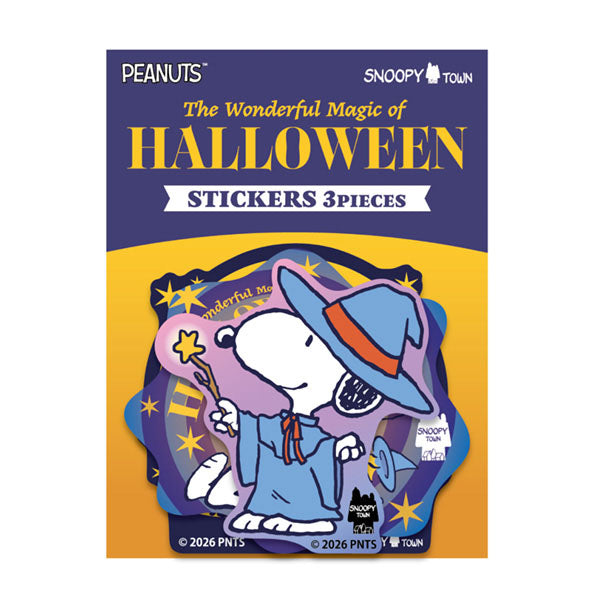 スヌーピー キラキラステッカー3枚セット (MAGICAL HALLOWEEN)