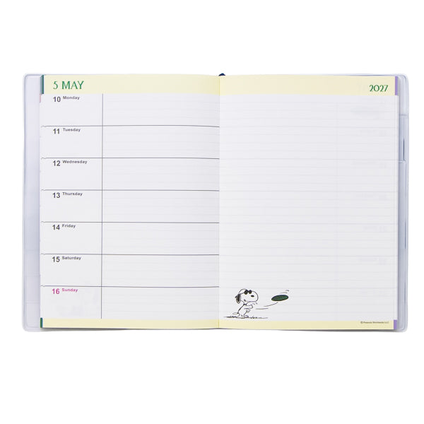スヌーピー B6ダイアリー(横罫タイプ) (2027)