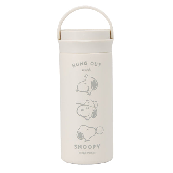スヌーピー ハンドル付きステンレスボトル 350ml (アウトドアシリーズ)
