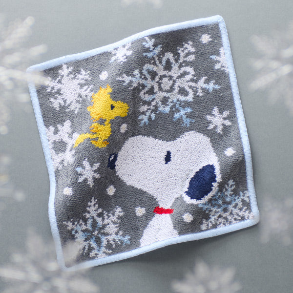 【おかいものSNOOPY限定】※11月6日発売※FEILERハンカチ(SNOOPY SNOW CRYSTAL WHITE)