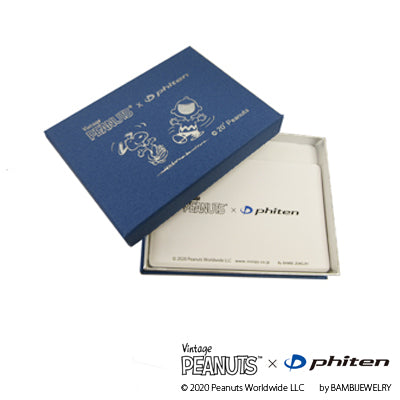 スヌーピー PEANUTS×phiten サークル コードタイプ (ネイビー)