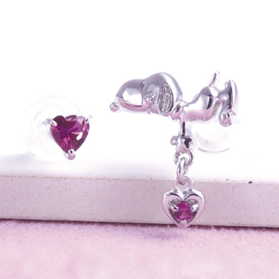 スヌーピー シルバーシリーズ ハートピアス