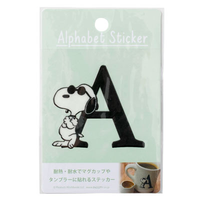 【ステッカー付】ラフ・エッジ＋電撃ロカビリー / グアナ・バッツ　激レア　希少 スヌーピー アルファベットステッカー (A)