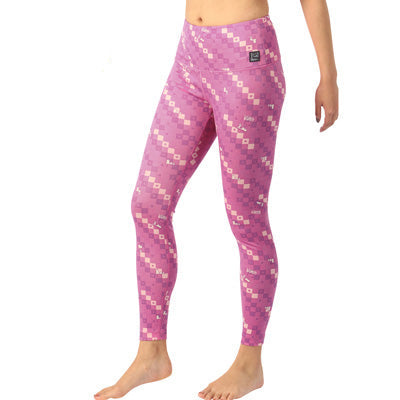 Snoopy Super Tights Checkered Printed タイツ（ピンクキューブ）