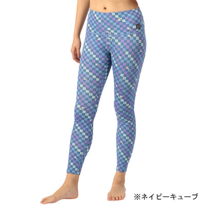 Snoopy Super Tights Checkered Printed タイツ（ピンクキューブ）