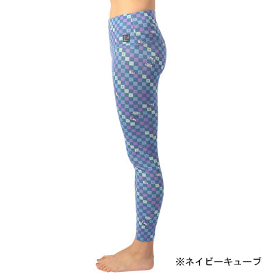 Snoopy Super Tights Checkered Printed タイツ（ピンクキューブ）