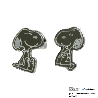 PEANUTS×phiten お座りスヌーピーピアス