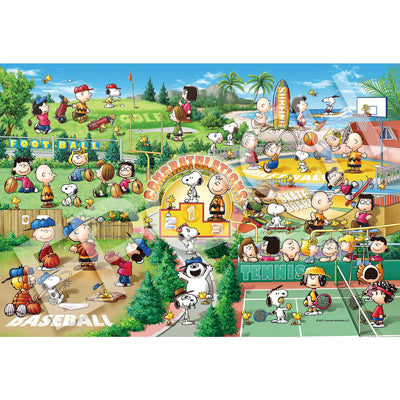 SNOOPY - スヌーピー  ジグソーパズル 完成品 品番2589-6 ジグソーパズル PEANUTS SNOOPY スヌーピー テニス