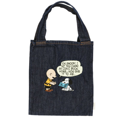 PEANUTS ROOTOTE チューブ デニムバッグ (COMIC)