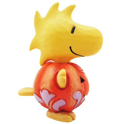 PEANUTS JIM SHORE ミニフィギュア Woodstock Pumpkin Mini