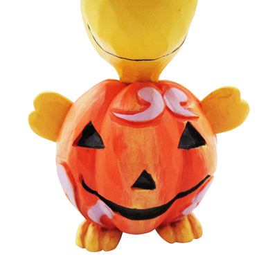 PEANUTS JIM SHORE ミニフィギュア Woodstock Pumpkin Mini