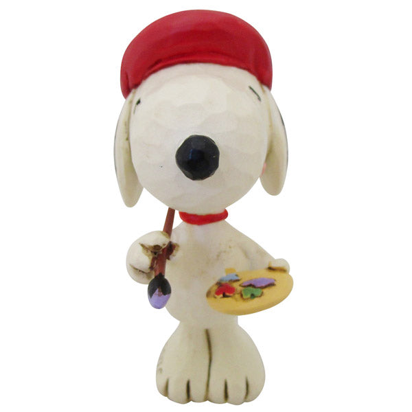 PEANUTS JIM SHORE ミニフィギュア　Snoopy Artist