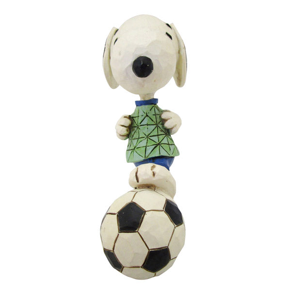 PEANUTS JIM SHORE ミニフィギュア Snoopy Soccer