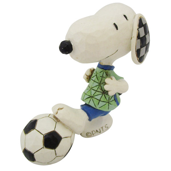 PEANUTS JIM SHORE ミニフィギュア Snoopy Soccer