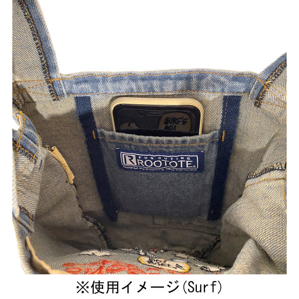 PEANUTS ROOTOTE ルーショッパー ミニデニムバッグ (dish)