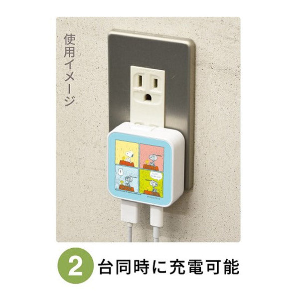 スヌーピー USB / USB Type-C AC アダプタ