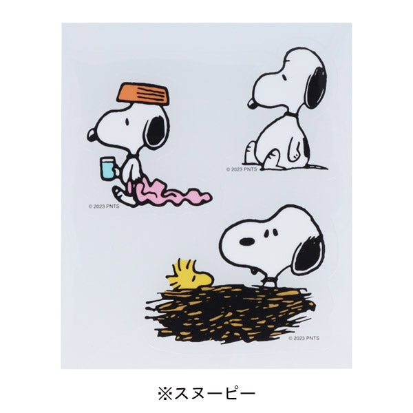 スヌーピー ビッグクリアステッカー (ピーナッツコミカルシーンズ)