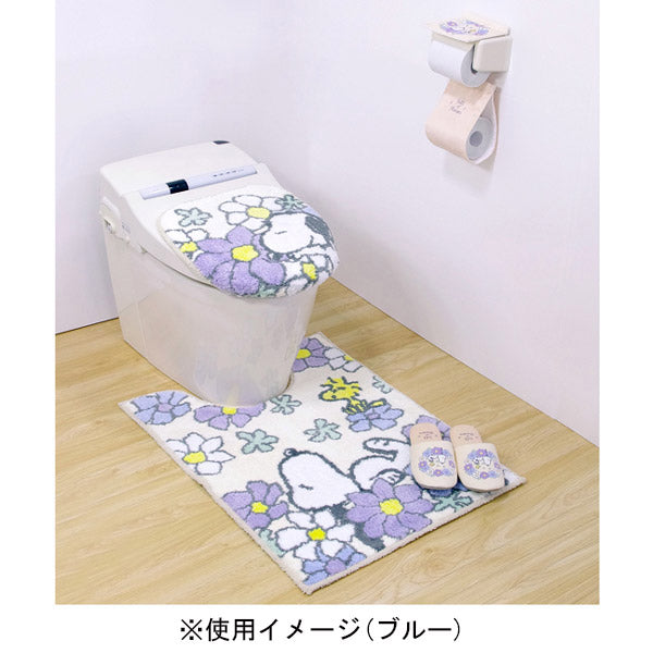 スヌーピー ロングトイレマット (花いっぱい)