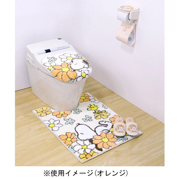 スヌーピー ロングトイレマット (花いっぱい)