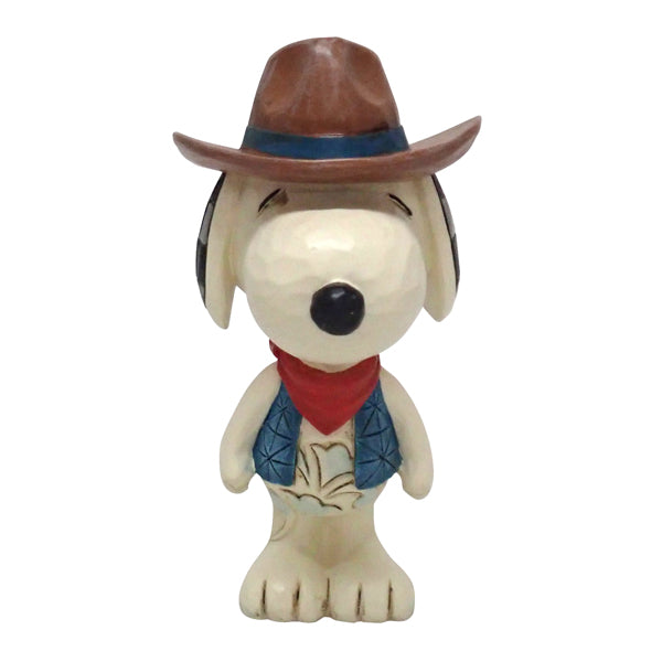 PEANUTS JIM SHORE ミニフィギュア　Snoopy Cowboy