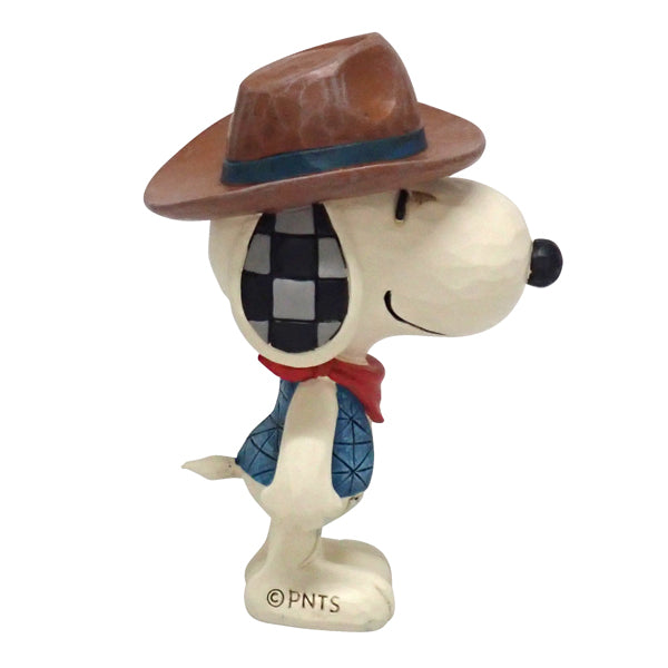 PEANUTS JIM SHORE ミニフィギュア　Snoopy Cowboy