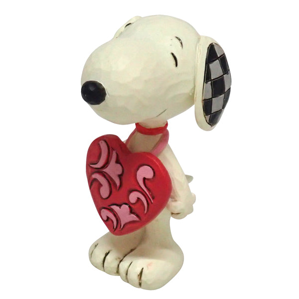 PEANUTS JIM SHORE ミニフィギュア　Snoopy Heart Sign