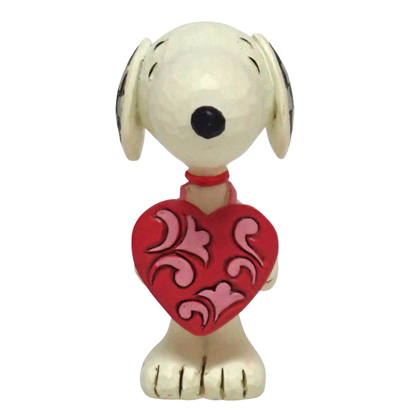 PEANUTS JIM SHORE ミニフィギュア　Snoopy Heart Sign