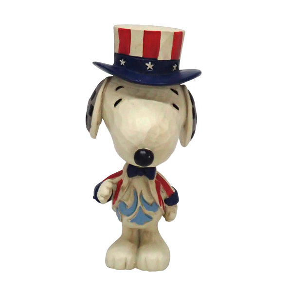 PEANUTS JIM SHORE ミニフィギュア　Snoopy Patriotic