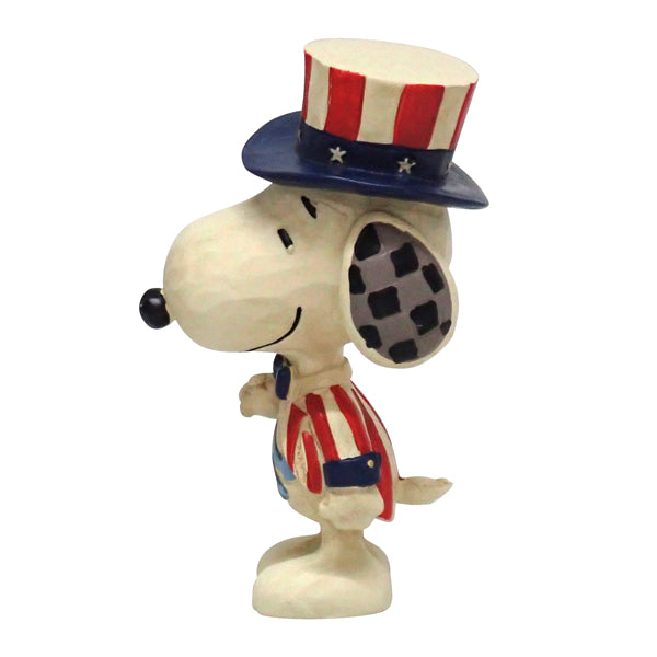 PEANUTS JIM SHORE ミニフィギュア　Snoopy Patriotic