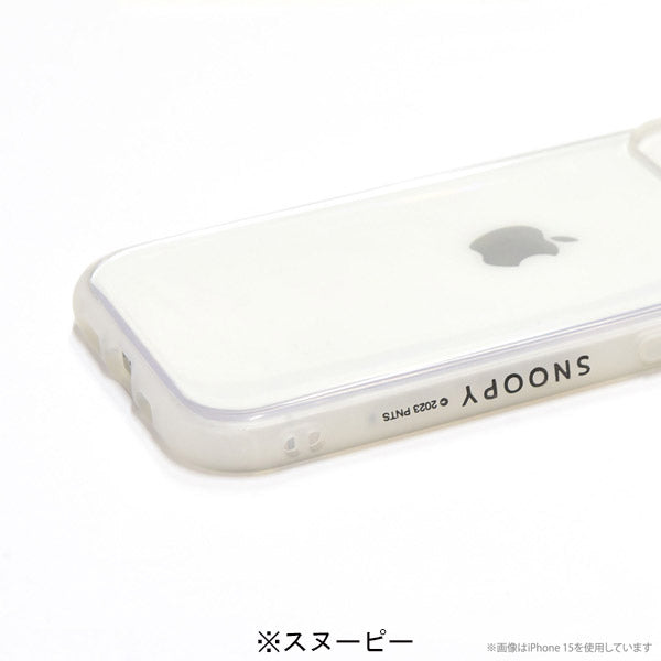 スヌーピー フレーム IIIIfit Clear iPhone15 Pro 対応 ケース