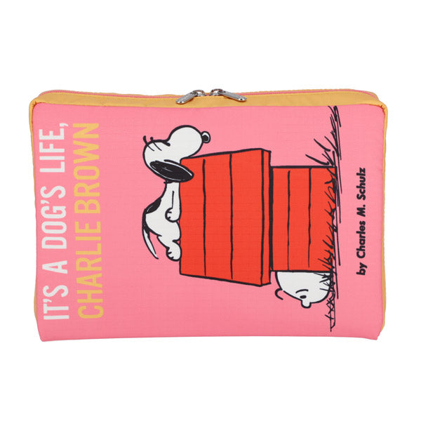 PEANUTS×LeSportsac BOOK POUCH (スヌーピーパル)