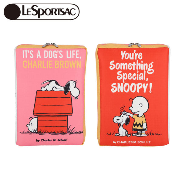 PEANUTS×LeSportsac BOOK POUCH (スヌーピーパル)