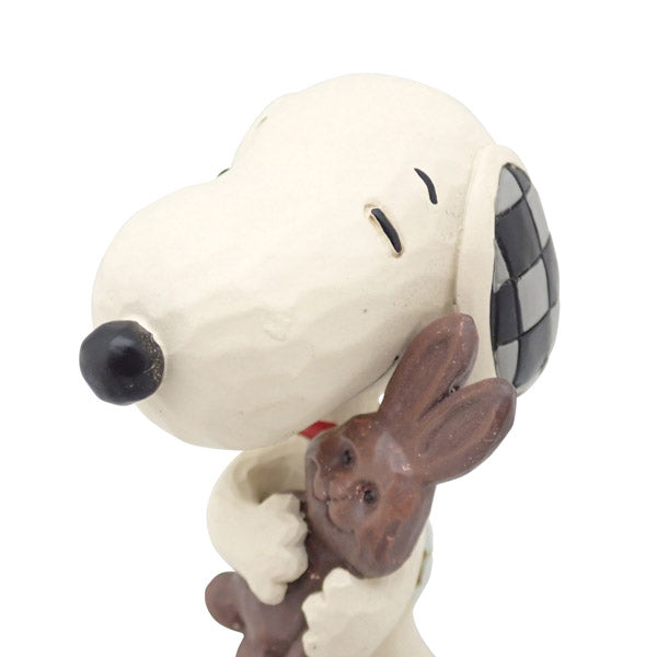 PEANUTS JIM SHORE ミニフィギュア　Snoopy Chocolate Bunny