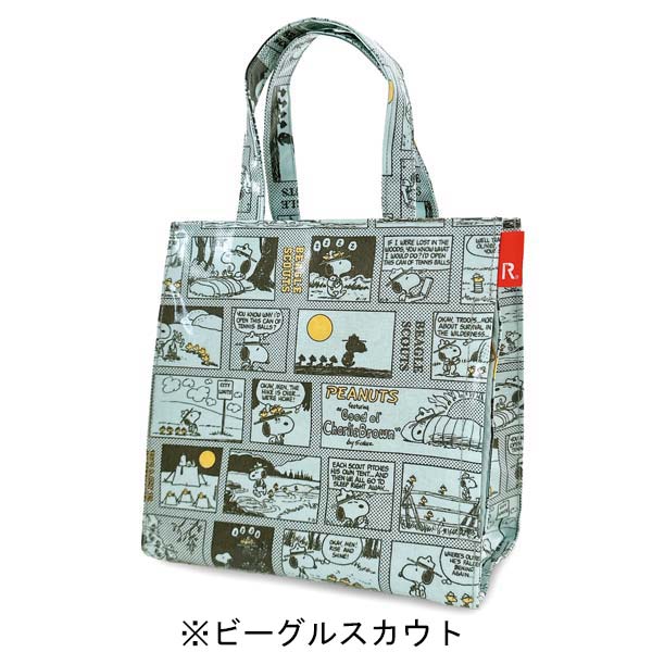 PEANUTS ROOTOTE スクエアバッグ ラミネート