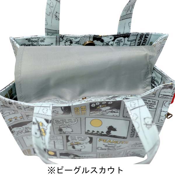 PEANUTS ROOTOTE スクエアバッグ ラミネート