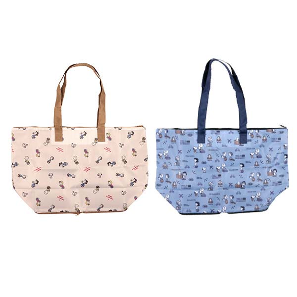 新品未使用　スヌーピー　SNOOPY　ボストンバッグ　折り畳み SNOOPY - 折りたたみ ボストンバッグ スヌーピー SNOOPY
