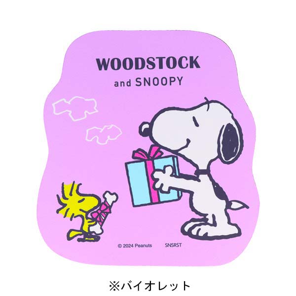 スヌーピー ダイカットマウスパッド (PEANUTS WOODSTOCK & SNOOPY)