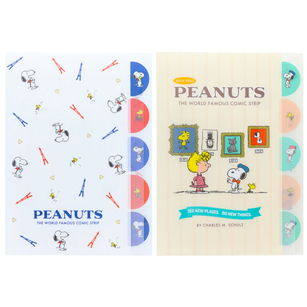 スヌーピー ダイカットクリアファイル5P (PEANUTS Bon voyage!)