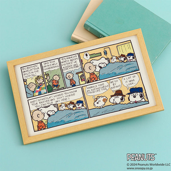手芸キット】クロスステッチフレーム (PEANUTS COMIC 2-14＆2-15)
