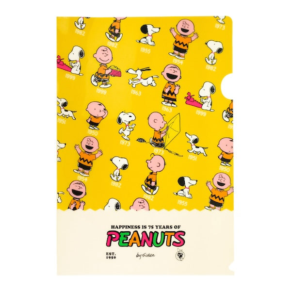 スヌーピー クリアファイルA4 (PEANUTS75周年 ピラミッド)