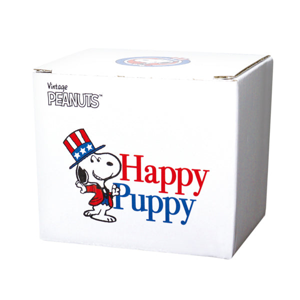 スヌーピー 耐熱ガラスマグ (HAPPY PUPPY)