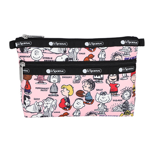 PEANUTS×LeSportsac COSMETIC CLUTCH (ピーナッツギャング/ピンク)